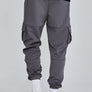 SikSilk - Grey Cargo Joggers